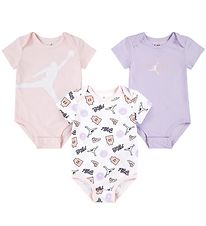 Jordan Bodysuit s/s - 3-Pack - Jumpman Flight - Pink Wash