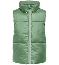 Kids Only Gewatteerd Vest - Omkeerbaar - KogNewRicky - Heg Green