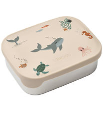 Liewood Lunchbox - Silicone/Steel - Arthur - Sea Creature/Sandy