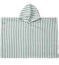 Liewood Towel Poncho - Paco - Peppermint/White
