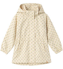 Lil' Atelier Lightweight Jacket - NmfGerda - Wood Ash w. Flowers