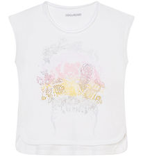 Zadig & Voltaire T-Shirt - Angel - Wei m. Print/Strassstein