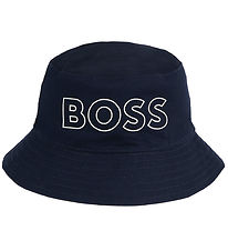 BOSS Bucket Hat - Vndbar - Marinbl/Grmelerad