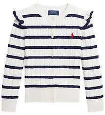 Polo Ralph Lauren Cardigan - Gebreid - Dekwas White/Newport Navy