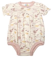 Joha Zomerromper - Wol - Off White/Dusty Roze m. Walvis