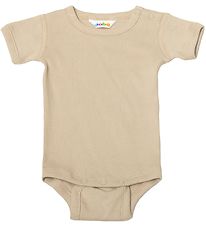 Joha Bodysuit s/s - Rib - Beige