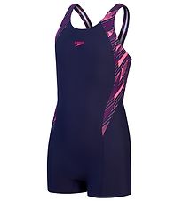 Speedo Swimsuit - Hyperboom SPlice Legsuit - Navy/Pink