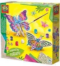 SES Creative Creation Set - Decorate Butterflies in wood