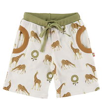 Katvig Shorts - White w. Giraffe