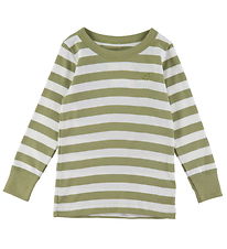 Katvig Blouse - Green/White Striped