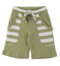 Katvig Shorts - Grn/Wei gestreift