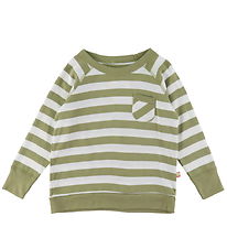 Katvig Blouse - Green/White Striped