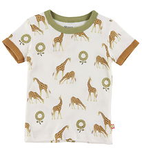 Katvig T-Shirt - Blanc av. Girafe