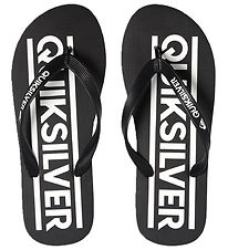 Quiksilver Baðsandalar - Java Wordmark - Svart/Hvítur