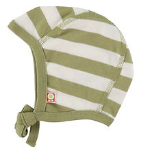 Katvig Vauvan hattu - Vihre/Valkoinen Raidallinen