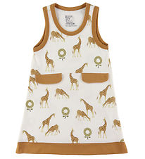 Katvig Dress - White w. Giraffe