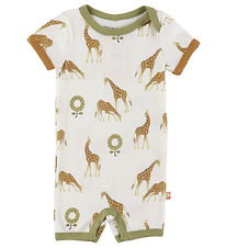 Katvig Summer Romper - White w. Giraffe