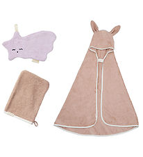 Fabelab Gift Box - Baby - Baby Wash Glove/Comfort Blanket/Hooded