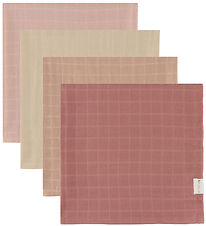 Fabelab Hydrofiele Doek - 4-pack - 60x60 cm - Dusty Rose Mix