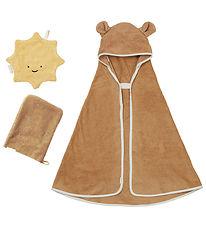 Fabelab Gift Box - Baby Wash Glove/Comfort Blanket/Hooded Towel