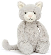 Jellycat Soft Toy - 31x12 cm - Bashful Grey Kitty