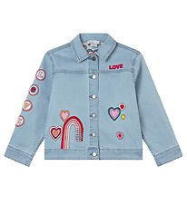 Stella McCartney Kids Veste en Jean - Bleu Clair av. Correctifs