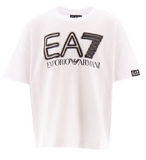 EA7 T-Shirt - Wit m. Zwart