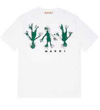 Marni T-shirt - Vit/Grön