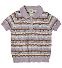 FUB Polo - Knitted - Heather w. Pointelle