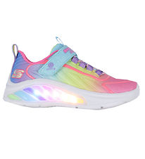 Skechers Shoe w. Light - Rainbow Cruisers - Turqouise Multi