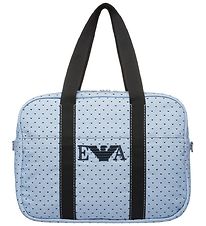 Emporio Armani Changing Bag - Light Blue/Navy w. Logos