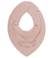 Pippi Teething Bib - Pointy - Misty Rose w. Great-grandmother Gi