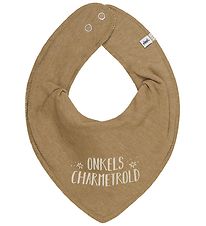 Pippi Teething Bib - Pointy - Toasted Coconut w. Uncle's Charm T