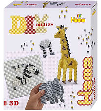 Hama Midi Gift Box - 2500 pcs - 3D Safari