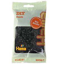 Hama Bio Midi Beads - 1000 pcs - 18 Black