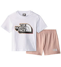 The North Face Shorts Set - T-shirt/Shorts - Pink Moss/White