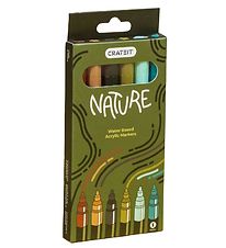 Crateit Markers - 1mm - 6 pcs - Nature