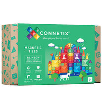 Connetix Ensemble d'aimants - 102 Parties - Rainbow Pack cratif