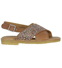 Angulus Sandals - Tan/Multi Glitter