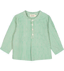 MarMar Shirt - Totoro - Mint Leaf Stripes