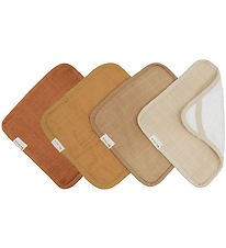 Fabelab Washcloths - 4-Pack - 22x22 cm - Caramel Mix