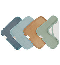 Fabelab Gants de toilette - 4 Pack - 22x22 cm - Blue Spruce