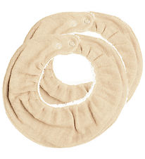 Fabelab Bibs - Ruffle - 2-Pack - Wheat