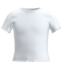 Name It Stuttermabolur - Crop Top - NkfNoralina - Bright White
