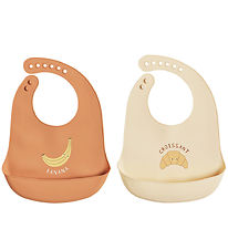 OYOY Bibs - Silicone - 2 pcs - Yummy+ - Caramel/Butter