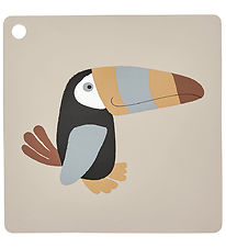 OYOY Placemat - Silicone - Toucan - Clay