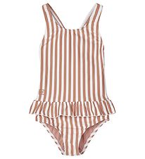 Liewood Swimsuit - Amara - UV50+ - Stripe Tuscany Rose/Cream De