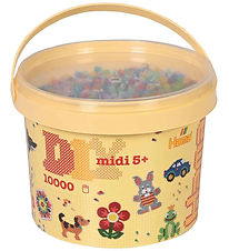 Hama Midi Beads - 10,000 pcs - 53 Transparent Mix