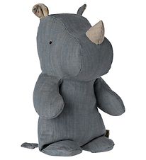 Maileg Peluche - Safari Friends - Rhinocros - Petit - Bleu/Sabl