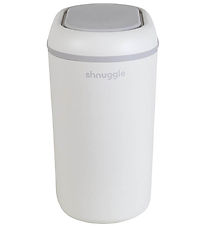 Shnuggle Diaper bin - Eco Touch - White/Grey
